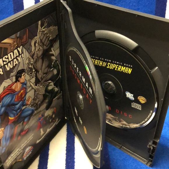 Superman Doomsday (DVD) DC Universe Exclusive CD-Rom Bonus Disc Hologram Sleeve - Picture 6 of 10